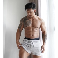 Gray gym shorts