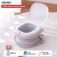 Inaso Baby Potty Portabel Bayi Toilet Duduk Anak Lipat Training Seat Pispot Training Toilet Tempat D