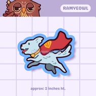 DC Krypto • Waterproof Matte Stickers • Shin Ramyeowl