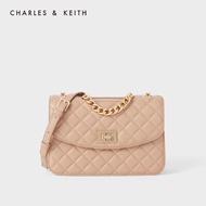 CHARLES and KEITH กระเป๋าถือ CK2-70701062-1 สุภาพสตรีล็อคโซ่ rhombus กระเป๋าสะพาย