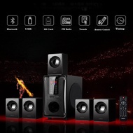 4.1 Bluetooth Speaker 5.1 Channel Home Theater Speaker System 3D Surround Sound Compatible\USB\SD\FM Radio For TV Computer