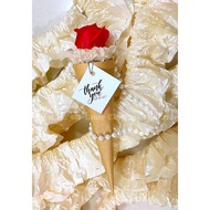 [Gift] Scented wax flower bouquet of 1 cone-shaped flower with extremely long-lasting scent - Piece 