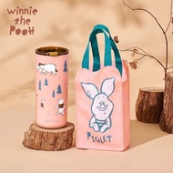 Disney 迪士尼森悠維尼 304不銹鋼真空保溫杯提袋組600ml