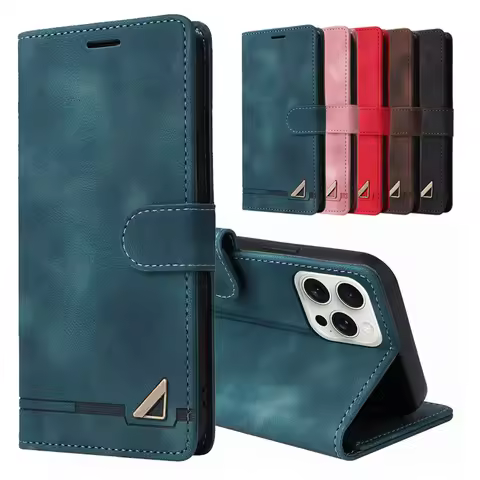 Leather Case For iPhone 17 16 15 14 13 12 11 Pro Max Case For iPhone 17 Air 16E SE 2020 12 13 Mini X