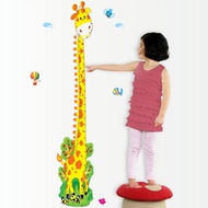 Kids Growth Height Chart Measure Wall Stickers/ Wall paper - Giraffe