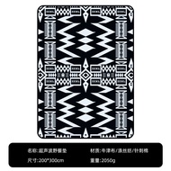 SZXL Camping Black Picnic Mat Large 3x2m Washable Camping Waterproof Ground Sheet 300x200cm Modern