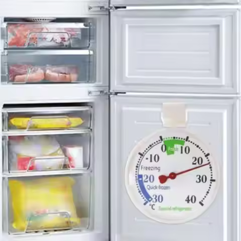 New ABS Refrigerator Thermometer with Suction Cup -30~40 ℃ Refrigerator Freezer Thermometer Fridge R