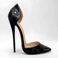 16CM尖頭細跟紅色高跟鞋👠女性感夜店超高跟單鞋特大碼反串鞋35-46碼 Shoes