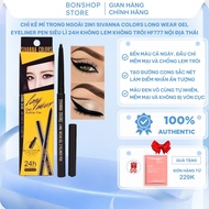 Sivanna Colors Long Wear Gel Eyeliner Pen 2in1 Inner and Outer Eyeliner Pencil, Sivanna Hf777 Eyelin