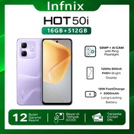 Hp terbaru INFlNIX Hot 50i Handphone 7.5 inch HD Screen 4G/5G 120Hz Smartphone RAM 16GB/512GB promo