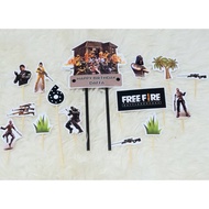 Free fire Topper Free fire cake decoration/