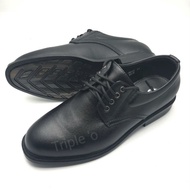 Chic.shoes รองเท้าหนังผูกเชือก 4 รู สีดำ CSB 545 ไซส์ 39-46