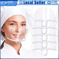 5/10Pcs Clear Plastic Mask Mouth Protector Anti-Fog Mouth Shield Mask Hygienic Splash-proof for Hote