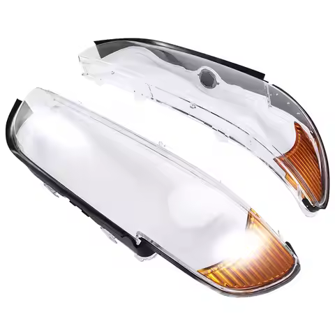 Car Headlight Shell 1 Pair For BMW 5 SERIES E39 2000- 2004 Headlight Cover Headlamp Glass Lens