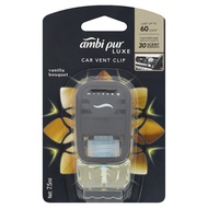 Ambi Pur Luxe Car Vent Clip Vanilla Bouquet 7.5ml