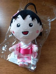 可愛類：櫻桃小丸子和服造型毛公仔吊飾