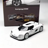 TARMAC 1/64 Koenigsegg CC850 White Alloy Diecast Car Model Toy Birthday Gift