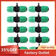 10 Pcs Barbed Tee 1/2 Inch Tubing (1/2Inch ID) 16mm to 1/4 Inch Irrigation Tube Anti-Drop Fitting (F