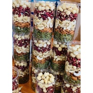 Mix 5 types of raw nuts used to cook nut milk (500g jar)