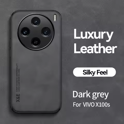 For VIVO X100S Pro Retro Magnetic Suede Leather Case For VIVO X100S Pro X100 Pro X100SPro Shockproof