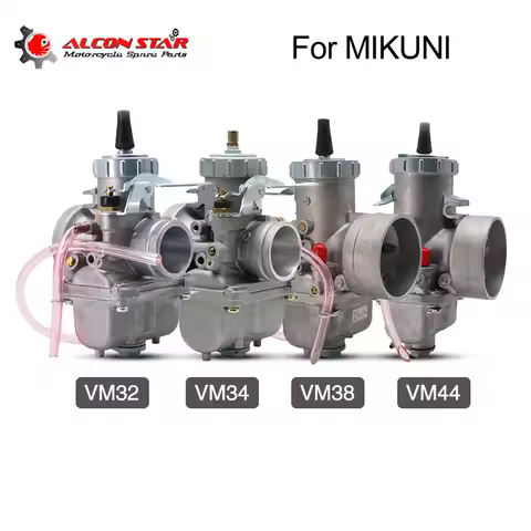 Alconstar- Motorcycle Carburetor For SUZUKI Mikuni RM100 VM32 VM34 VM38 VM44 For KAWASAKI KX80/85/10