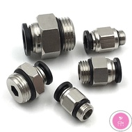 C3S 1pcs Black Type G thread PC pneumatic quick connector trachea hose 4 6 8 10 12mm quick connector
