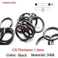 A Thickness/CS 1mm Rubber Ring NBR Sealing O Ring O-Ring Seal Gasket Oil Washer nitrile Rubber rin