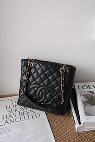 ❤️門市現貨❤️Chanel PST 黑金牛荔枝皮