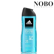 adidas - Ice Dive - 冰點清爽男士三合一身體頭髮及面部沐浴露 400ml (平行進口)
