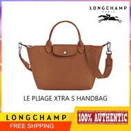 New Arrivals Longchamp Women Bags Handbags Le Pliage Xtra S Handbag Cognac - Leather