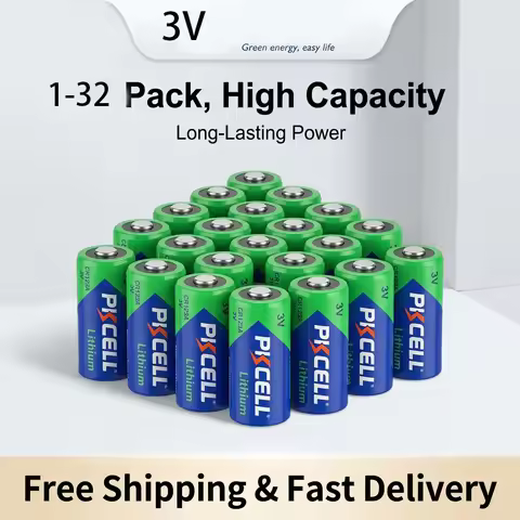 1-32PCS CR123A 3V Lithium Battery 1500mAh CR17345 DL123A EL123AP Primary Li-MnO2 Battery for Arlo Ca
