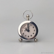 [Simple Small Alarm Clock] [Nordic Style ins] Metal Convenient Clock Student Bedside Alarm Clock Min