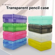 BO Hard Pencil Box Clear Pencil Case  Capacity Pen Box Colored Pencil Organizer