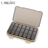 Uareliffe Portable Pill Box 7 Days Large Pill Case Divide 21/28 Mini Medicine Grids Weekly Travel Pills Container