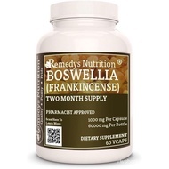 Remedy's nutrition Frankincense (Boswellia Serrata) Extract Powder | 1,000 mg, 60 Vegan Capsules Her