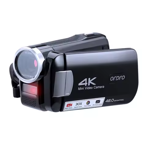 Ordro 4K Video Camera Digital Camcorder for Youtuber Vlog IR Night Vision Full HD Professional Filma