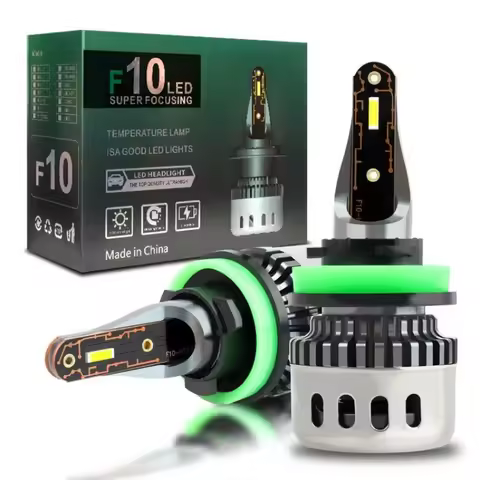 F10 Car LED Headlight Bulb H1 H4 H7 Hi/Lo Beam Waterproof High Brightness Cooling Front Light Retrof