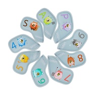 Golf Iron Head Covers Padded Iron Club Covers 9pcs Golf Club Head Covers Set Premium Faux Leather Ir