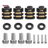 RC Brass Spacers Wheel Hex Hub Extenders for TRX4 TRX6 Wheels Extension Hex Drive Adapter(+10mm Thic