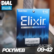 Elixir 12000 - Polyweb 09-42 Electric Guitar Strings - Original USA