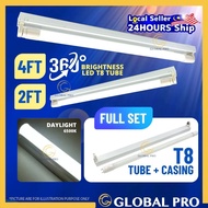[FULL SET] 2FT 4FT T8 Led Tube Light Lampu Kalimantang LED Set Lampu Panjang LED Ceiling Light Led T