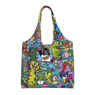 Tokidoki Shoulder Commuter Canvas Bag Canvas Tote Bags Large Capacity Shopping Bag 32*36CM