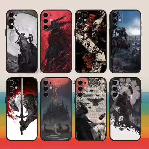 Game B-Bloodborne Phone Case For Samsung S25,S24,S21,S22,S23,S30,Ultra,S20,Plus,Fe,Note,10,9,5G Blac