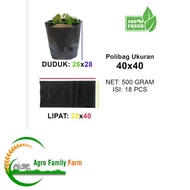 Polybag size 40 x 40 retail