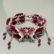 Red Butterfly Collar Exaggerated Flow Necklace Necklace Collarbone Chain
