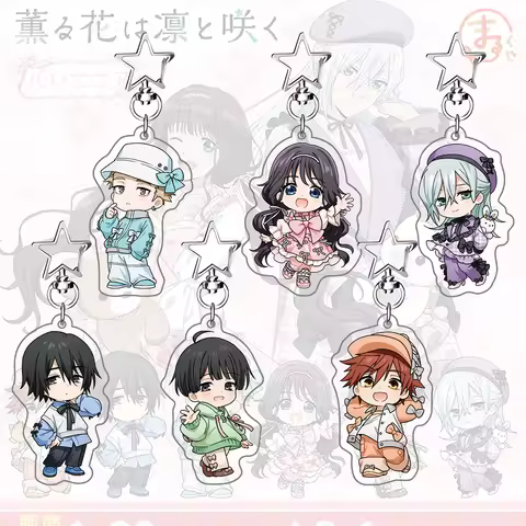 The Fragrant Flower Blooms with Dignity Chibi Acrylic Keychain – Rintaro Tsumugi, Kaoruko Waguri, Sh
