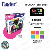 Faster F-HM888 Catch Highlighter Fluorescent Marker (10 pcs)