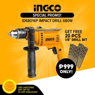 Ingco ID68016P / ID6808 Impact Drill 13mm with Hammer and Variable Speed Function 680W SUPER SELECT