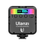 ULANZI VL49 RGB Light LED Portable Magnetic Video Photo Camera Lighting Accessories Usb Cable - Blac