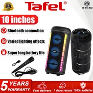 【5 Year Warranty】Bluetooth speaker-68000mAh long battery life with microphone karaoke colorful light